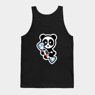 Panda Candy White Rabbit Bambu Brand Snack Food Bear Animal Lover Cute Rice Paper Tank Top